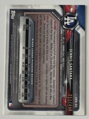 Dennis Santana Dodgers Pirates 2018 Bowman Chrome REFRACTOR /499 Auto Autograph