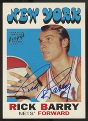 1970 Topps Rick Barry Certified Autograph Issue Auto #170