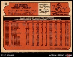 1972 O-Pee-Chee #151 Jim Brewer Dodgers 6 – EX/MT