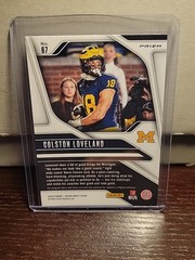 2025 Panini Prizm Draft Picks – Colston Loveland #67 Red Ice Prizm (RC)