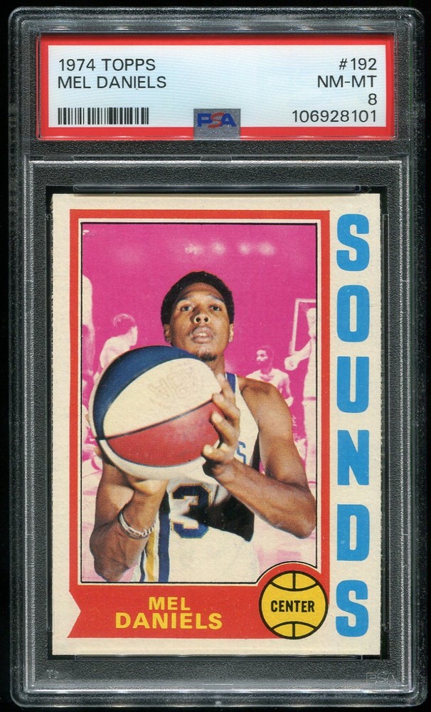 1974-75 Topps Mel Daniels #192 (HOF) PSA 8 (106928101)