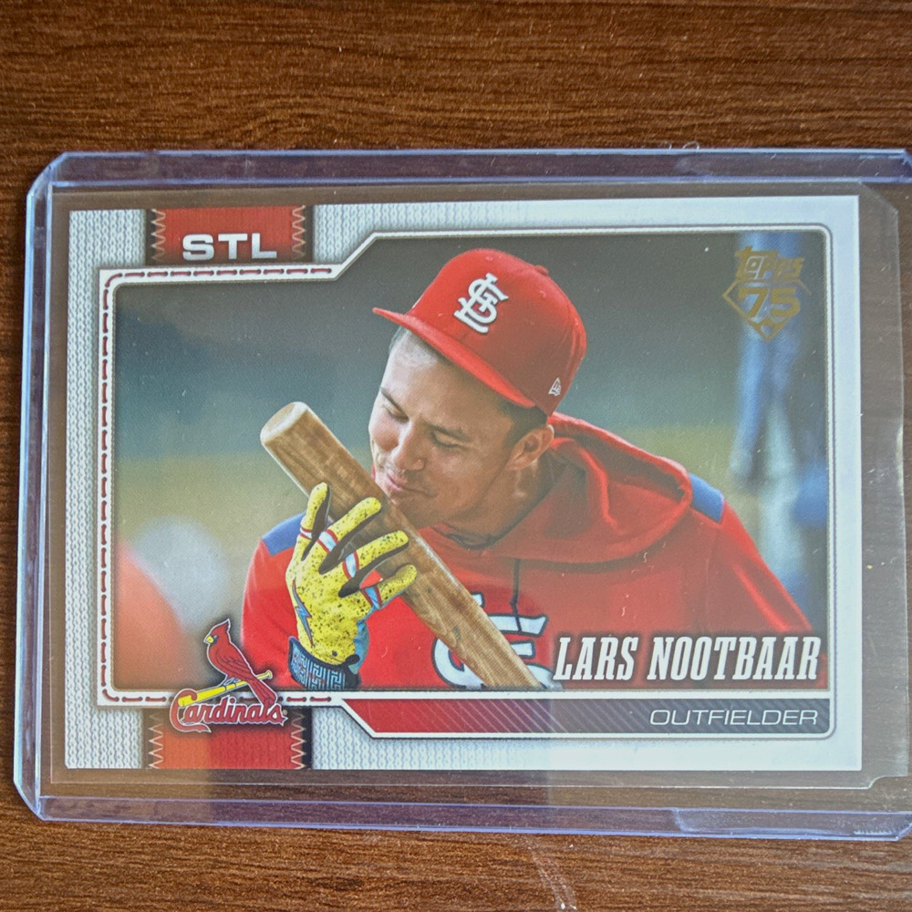 Topps 2026 Series 2 Lars Nootbaar St. Louis Cardinals #441 Base Set. Gold mirror