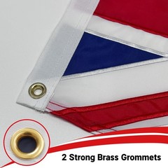 Flagolden Embroidered British Flag 12×18 inches, inches