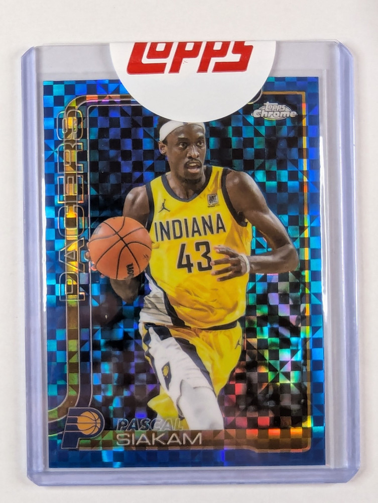 2025-26 Topps Chrome – Pascal Siakam BLUE X-Fractor #1 Topps Seal