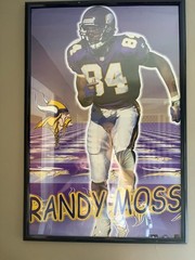 Randy Moss Matrix 1999 Starline Poster Minnesota Vikings NFL Vintage 22×34