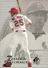 2000 SP Authentic #PP1 Mark McGwire Premier Performers
