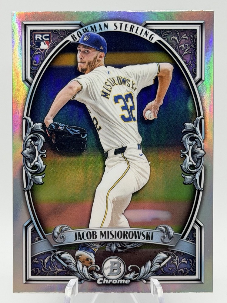 2026 Bowman JACOB MISIOROWSKI Bowman Sterling Refractor #BST-13 Brewers RC 🔥🔥