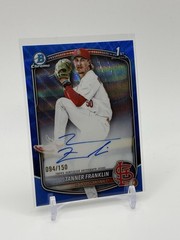 2025 Bowman Draft Chrome Tanner Franklin 1st Blue Wave Auto 94/150 #CPA-TF