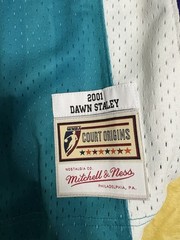 Charlotte Sting Dawn Staley #5 Mitchell & Ness Unisex Teal 2001 WNBA Jersey
