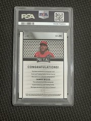 James Wood – 2024 Leaf Collective Black Shimmer Signature LA-JW2 – 2/5 – PSA 8