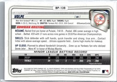 2020 Bowman #BP-139 Anthony Volpe Prospects 1st Bowman