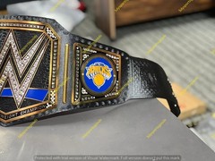 Custom New York Knicks Championship Belt Title Adult size 2mm Brass