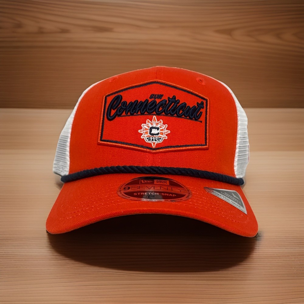 Connecticut Sun New Era 9SEVENTY Stretch Snapback Hat Orange WNBA Men’s