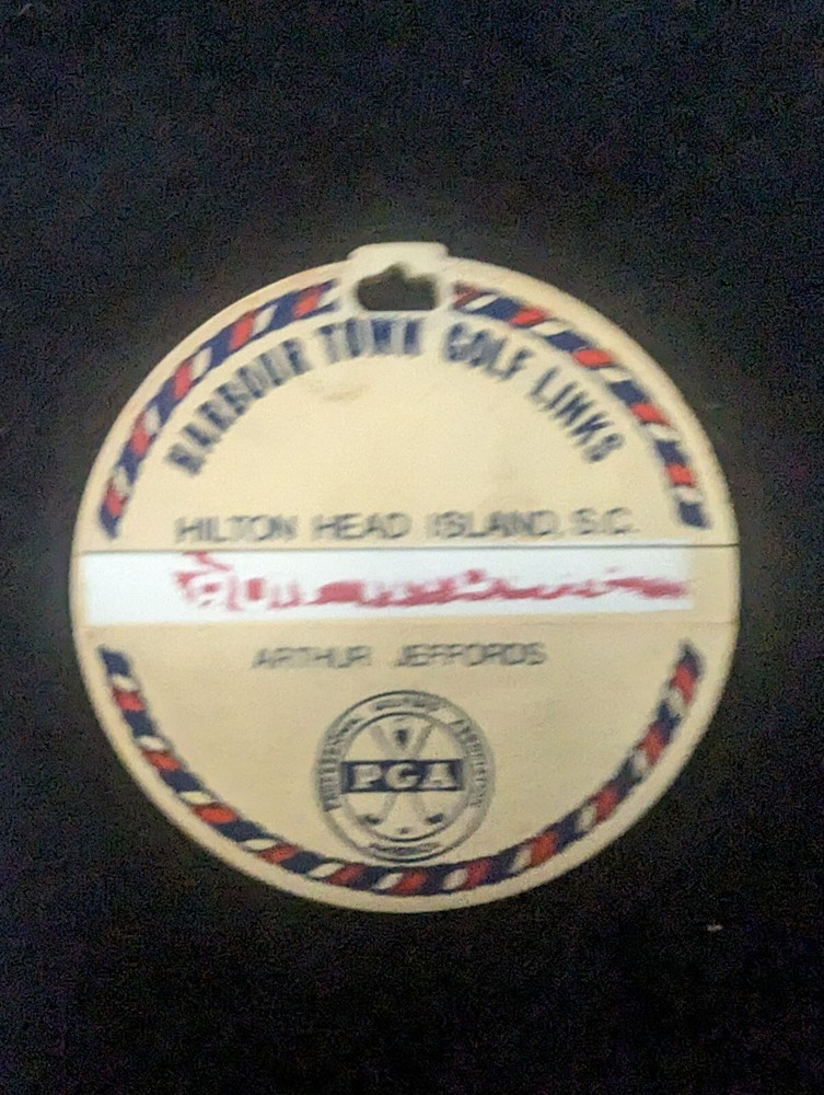 Vintage GOLF BAG TAG Harbour Town Golf Links Hilton Head SC PGA