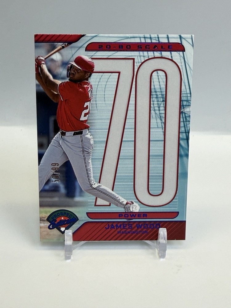 James Wood 2025 Panini Prospect Edition 20-80 Scale Blue /99