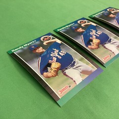 RANDY MYERS, three 1989 Donruss baseball cards, #336, NEW YORK METS