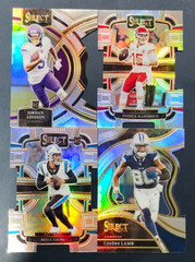 2023 Select Football SILVER DIE-CUT PRIZMS with Rookies You Pick