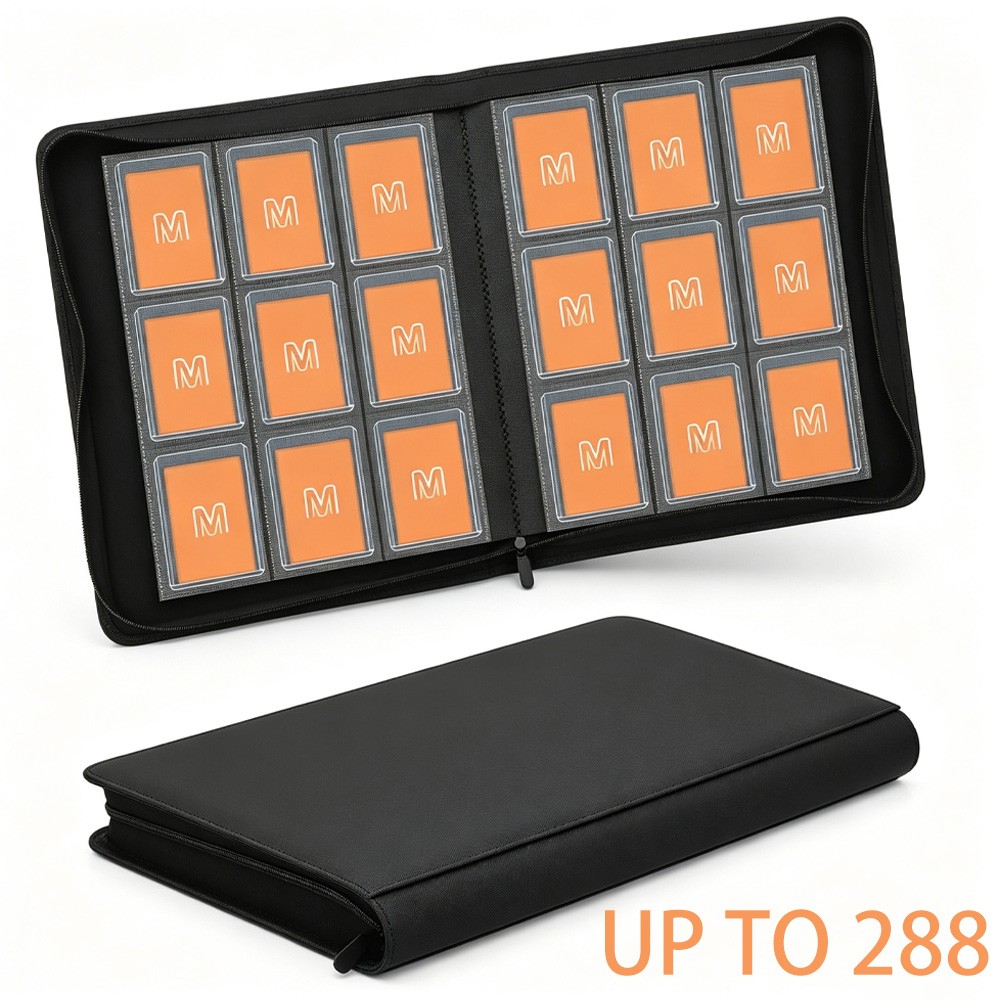 Toploader Binder Holds 288 Toploaders 9 Pocket Top Loader Binders for 3 x 4 »