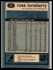1981-82 O-Pee-Chee #263 Ross Lonsberry Pittsburgh Penguins