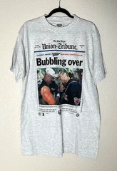 Vintage 1998 San Diego Padres Union Tribune Bubbling Over World Series Tultex