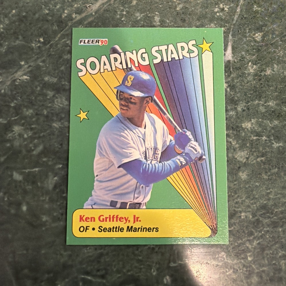 1990 Fleer Soaring Stars 2nd Year Ken Griffey Jr. HOF RARE! #18