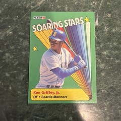 1990 Fleer Soaring Stars 2nd Year Ken Griffey Jr. HOF RARE! #18