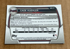 2023 Bowman Draft Chrome # BDC-21 CADE KUEHLER 1st Bowman Refractor Braves