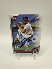 JR Ritchie Signed 2022 1st Bowman Draft 1st Edition Paper Card #BD-126 Braves