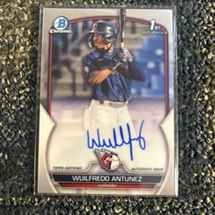 2023 Bowman Chrome Prospect Autographs Wuilfredo Antunez #CPA-WAN Auto RC 1st