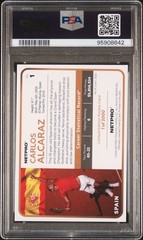 2022 NETPRO GREEN SHIRT #1 CARLOS ALCARAZ PSA 9