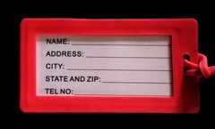 Georgia Bulldogs Rubber Luggage Tag UGA 4.3&Prime; x 3.3&Prime; – NEW!