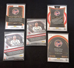 Makayla Timpson Panini 5 Card Lot Premier/Ice Prizm/Future Indiana Fever Rookies