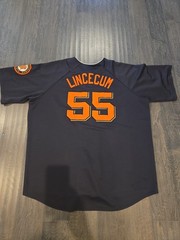 Majestic San Francisco Giants Tim Lincecum Jersey. Black And Orange