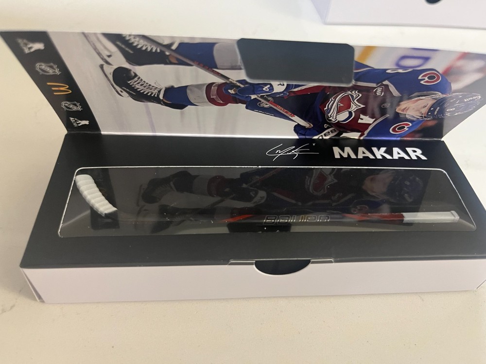 2025-2026 McDonald’s NHL Star Sticks Cale Makar Mini Stick Colorado Free Ship