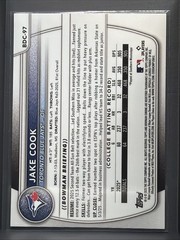 2025 Bowman Draft – Chrome Jake Cook #BDC-97 Purple Geometric Refractor /250…