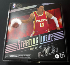 2022 Startling Lineup Series 1 Action Figure and Trading Card Trae Young