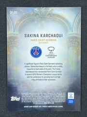 Sakina Karchaoui 2025-26 Topps Chrome UWCL Queens of Football #QF-20