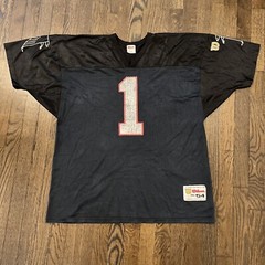 Atlanta Falcons Jersey Jeff George XXL Mens Black Wilson Vintage