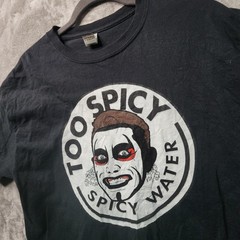 AEW Danhausen ‘Too Spicy Spicy Water’ Black Wrestling T-Shirt Men’s L Official