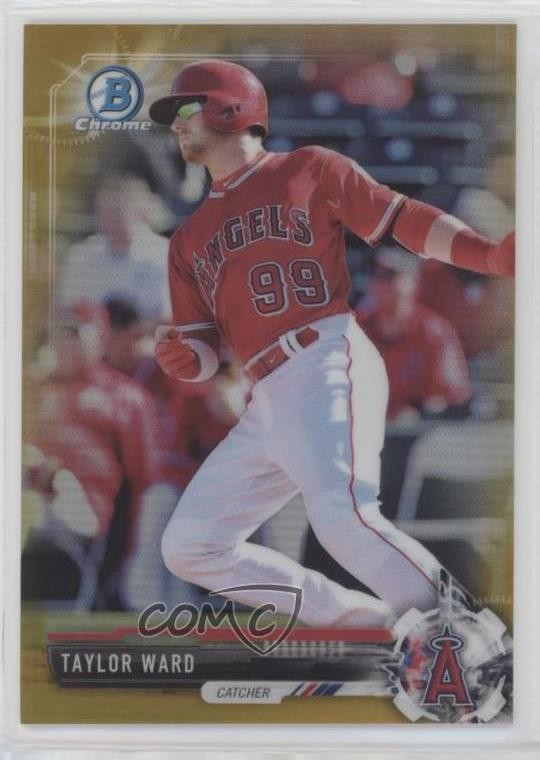2017 Bowman Draft Chrome Gold Refractor /50 Taylor Ward #BDC-124 0hk3