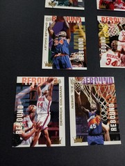1994-95 FLEER ULTRA: REBOUND KINGS INSERT COMPLETE SET 1-10 (NEAR MINT!)