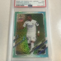 2021 Topps UCL Japan Vinicius Jr Aqua Refractor PSA 10 /199 Brazil Vini Jr