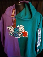 Charlotte Hornets Men&rsquo;s Mitchell Ness Big Tall Sweatshirt 2XLB,3XLB or 4XLB