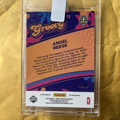 2024 Prizm WNBA Angel Reese Groovy Red /99 #12 MINT ROOKIE Chicago Sky SP