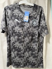 PUMA Manchester City Soccer Jersey Officially Licensed Black Dark Gray Size S