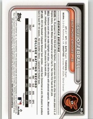 Griff O&rsquo;Ferrall 2024 Bowman Draft #BD-21 Baltimore Orioles