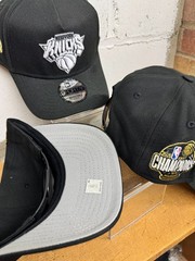 NY Knicks Championship A-Frame New Era Snapback Black Low Profile CHAMP PATCH