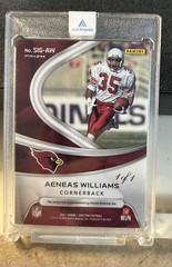 2021 Panini Spectra Aeneas Williams Gold Prizm Auto 1/1 HOF Cardinals