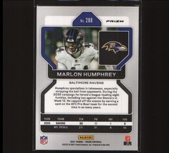 2021 Panini Prizm – Marlon Humphrey #288 Red Ice Prizm