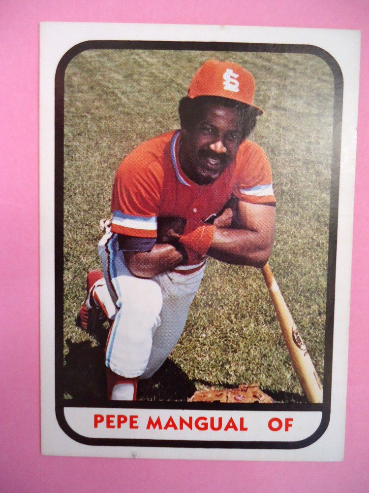 Pepe Mangual – 1981 TCMA Minors Baseball card #22 – Salt Lake City Gulls